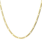 Men's 18K IP Gold Titanium 4.7mm x 22-Inch Figaro Chain Necklace