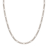 Men’s Titanium 4.7mm Figaro Chain with Lobster Clasp 22"